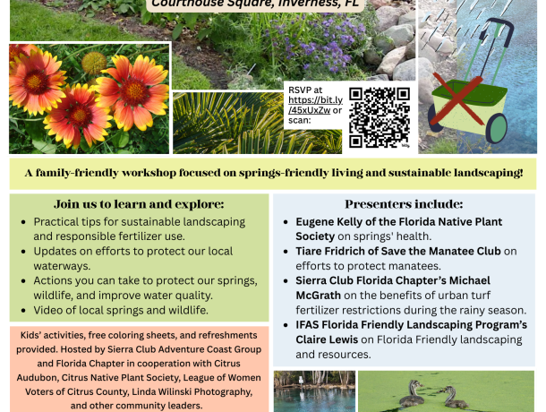 Final Florida Smart Fertilizing Landscaping Workshop Flyer
