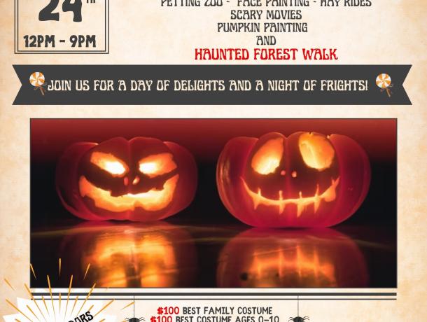 Join Us for a day of delights and a night of frights 1