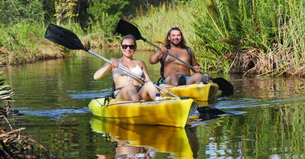 kayaking halls river