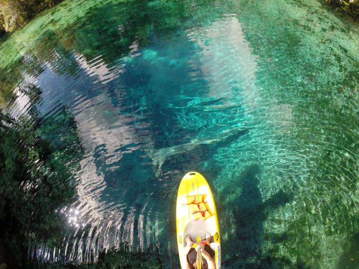 paddling on three sisters
