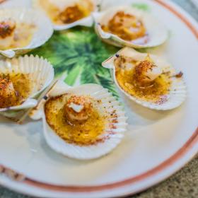 cooked scallops